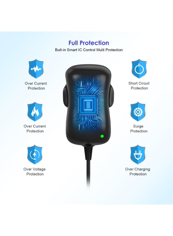 OSHIMA 30W 12V Universal AC/DC Adapter, Universal Adapters with 8 Selectable Adapter Plugs, Power Supply 3V 4.5V 5V 6V 7.5V 9V 12V Charger for CCTV Camera Speakers Routers LED Strips Tablet for Switching - Image 3